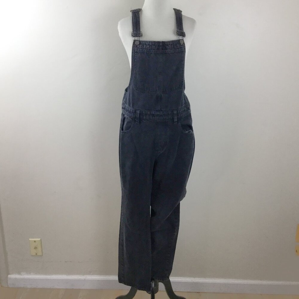 Madewell Charcoal Black Denim Overalls